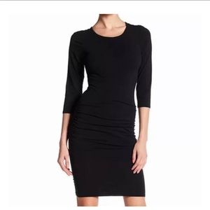 James Perse Rushed Dress black 3 Large